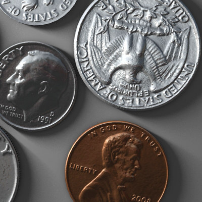 c4d photo realistic coins - US Coins Collection C4d... by Marketing Arts Group